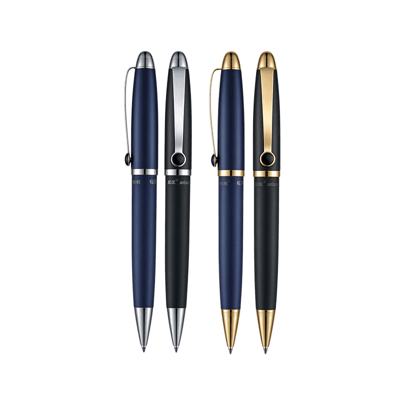 Chrome-Trim Twist Ballpoint Pen WZ-2072